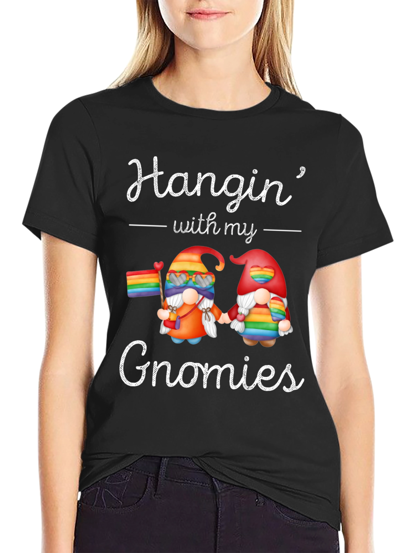 Hangin with my Gnomies LGBTQ Pride T-Shirt