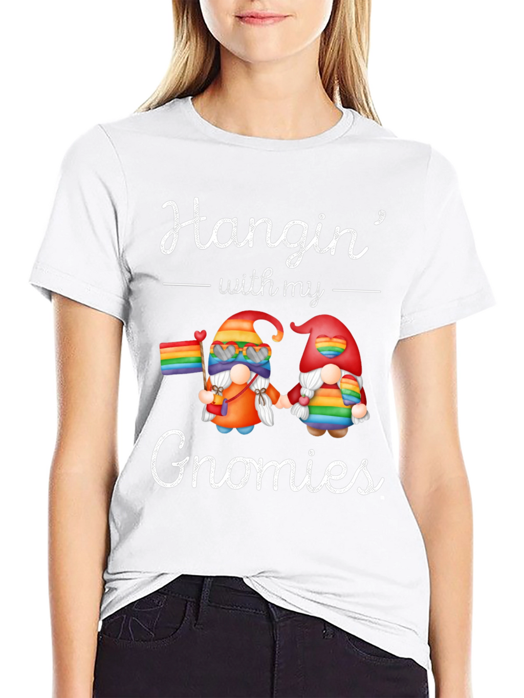 Hangin with my Gnomies LGBTQ Pride T-Shirt