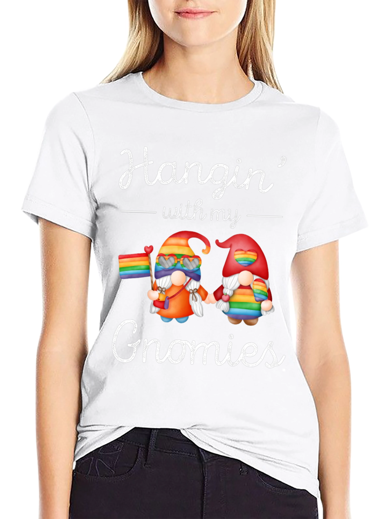 Hangin with my Gnomies LGBTQ Pride T-Shirt