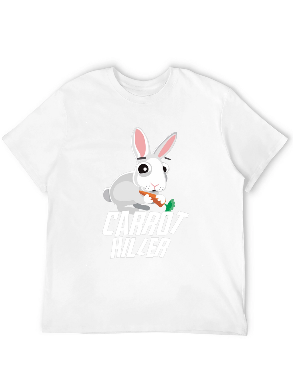 Carrot Killer Rabbit Graphic T-Shirt