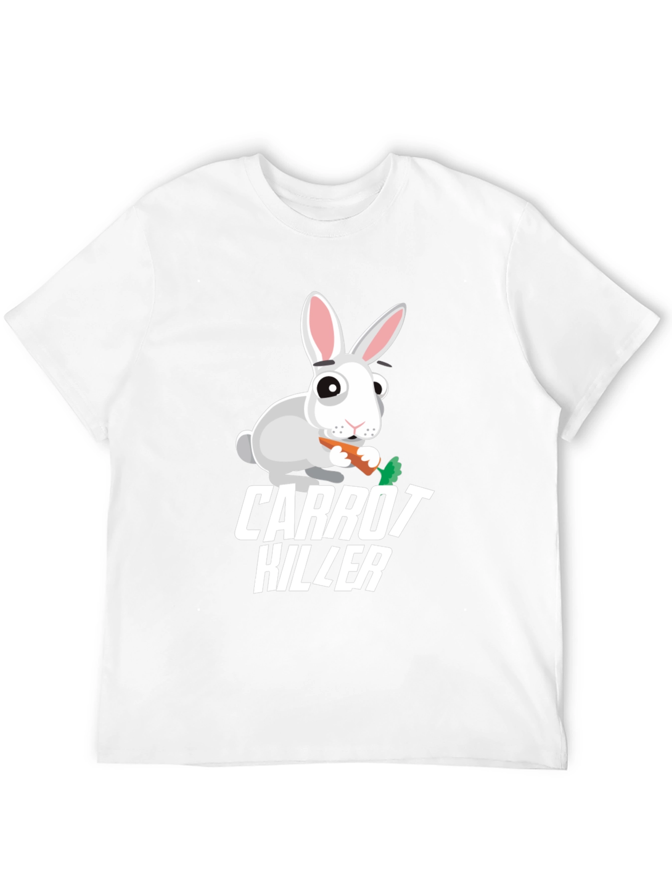 Carrot Killer Rabbit Graphic T-Shirt