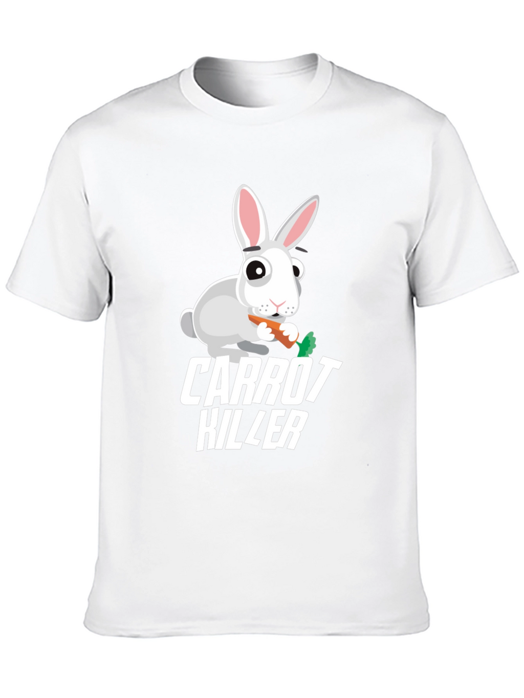 Carrot Killer Rabbit Graphic T-Shirt