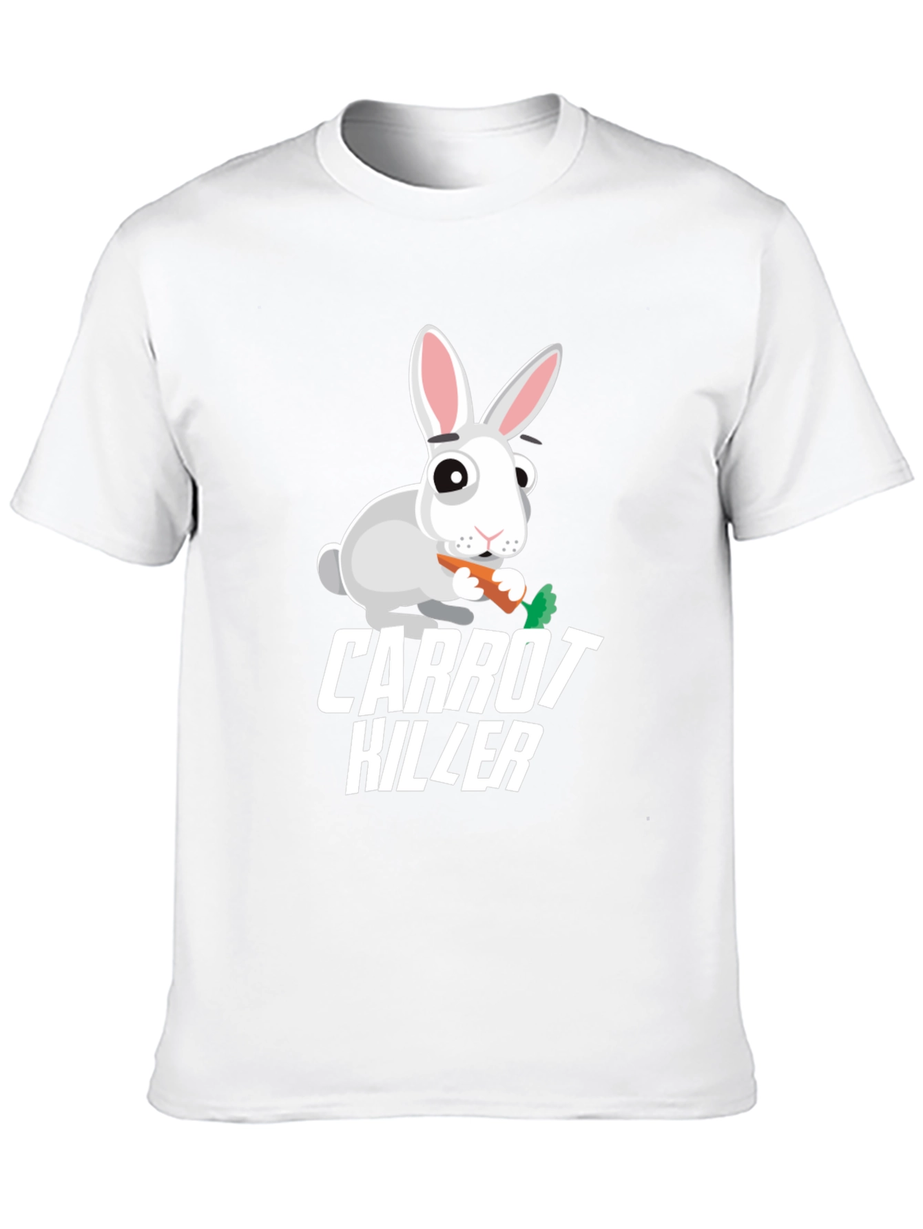 Carrot Killer Rabbit Graphic T-Shirt