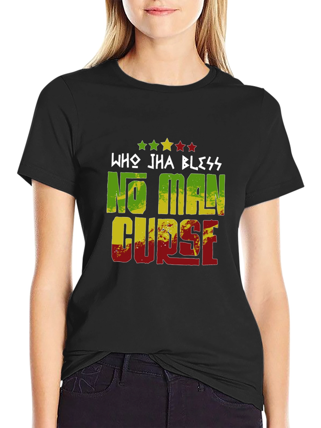 Who Jha Bless No Man Curse Graphic Tee