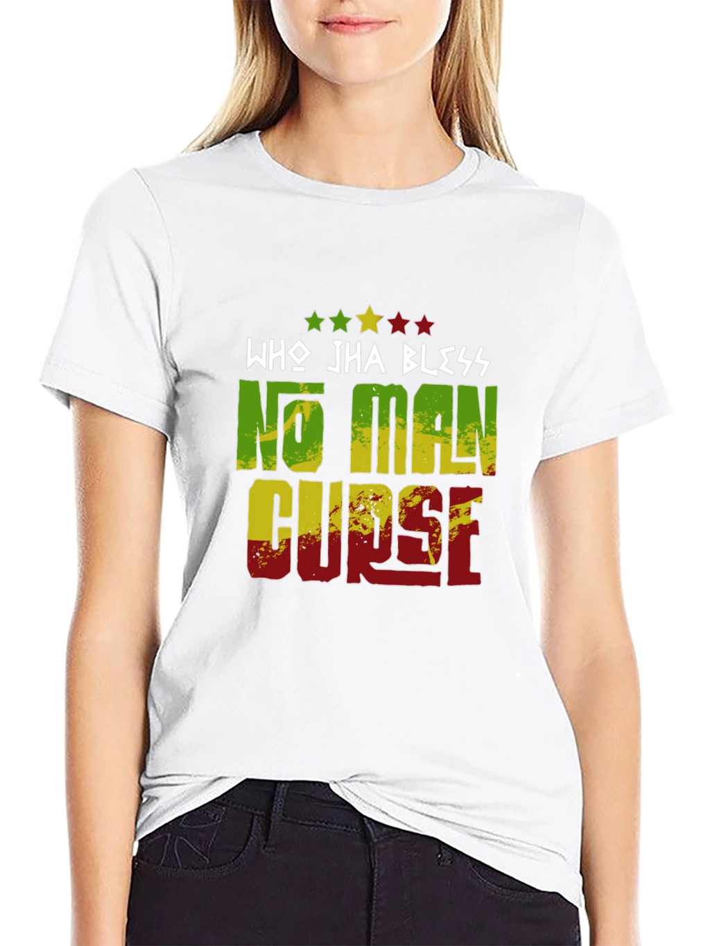 Who Jha Bless No Man Curse Graphic Tee