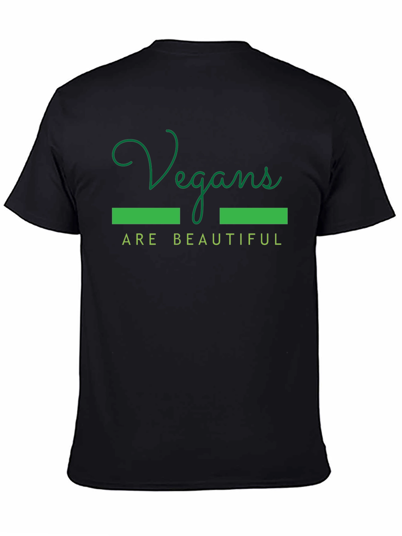 Vegan Pride Tee - Vegans are Beautiful Black T-Shirt
