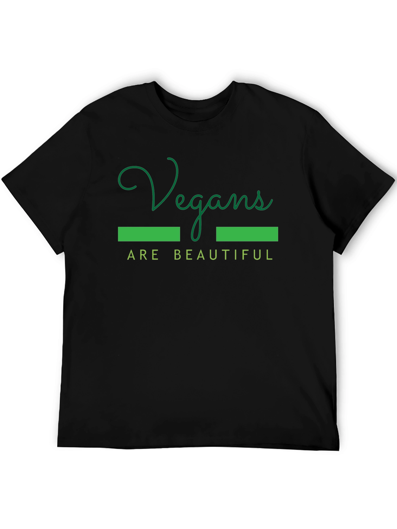 Vegan Pride Tee - Vegans are Beautiful Black T-Shirt