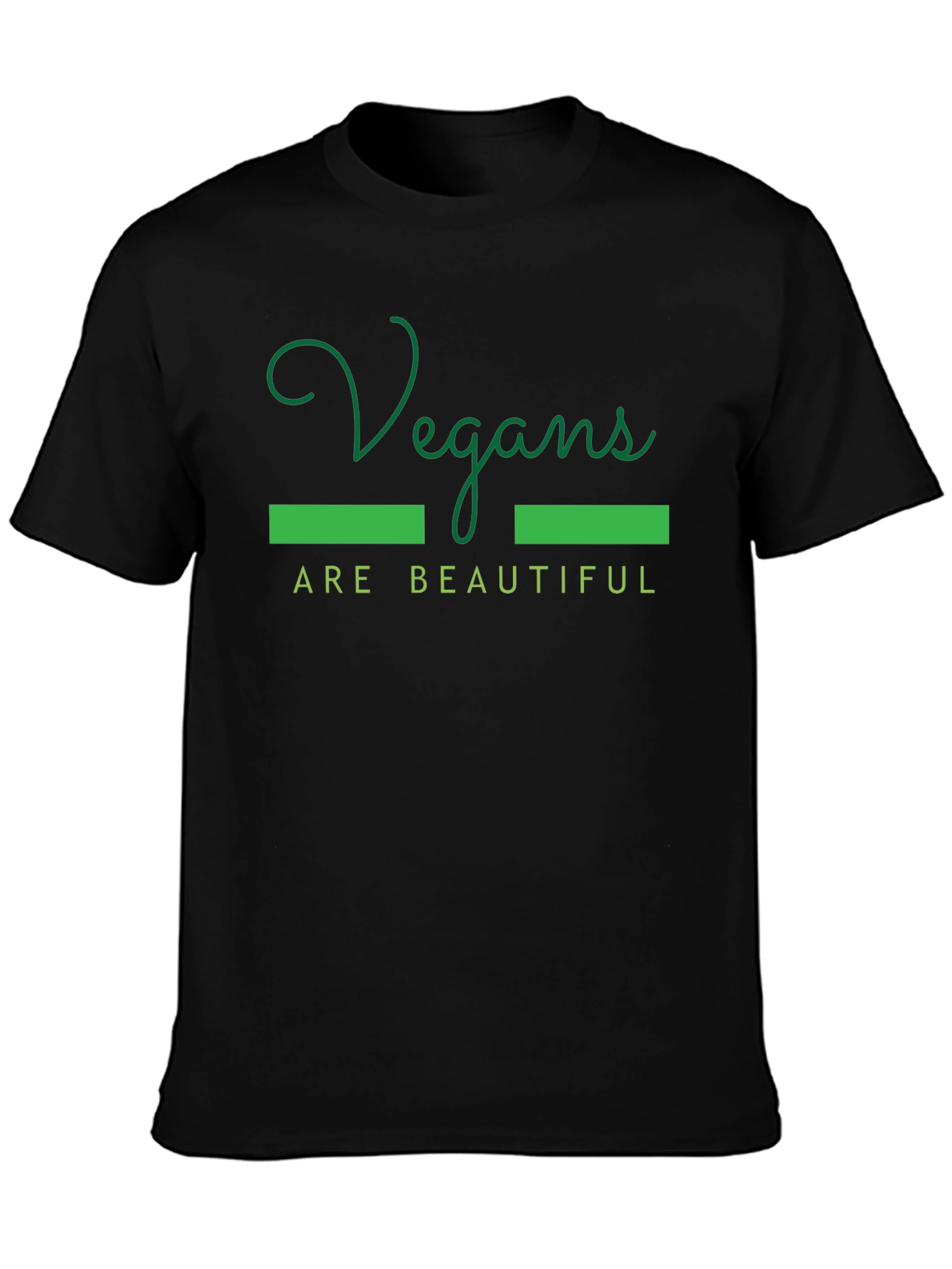 Vegan Pride Tee - Vegans are Beautiful Black T-Shirt
