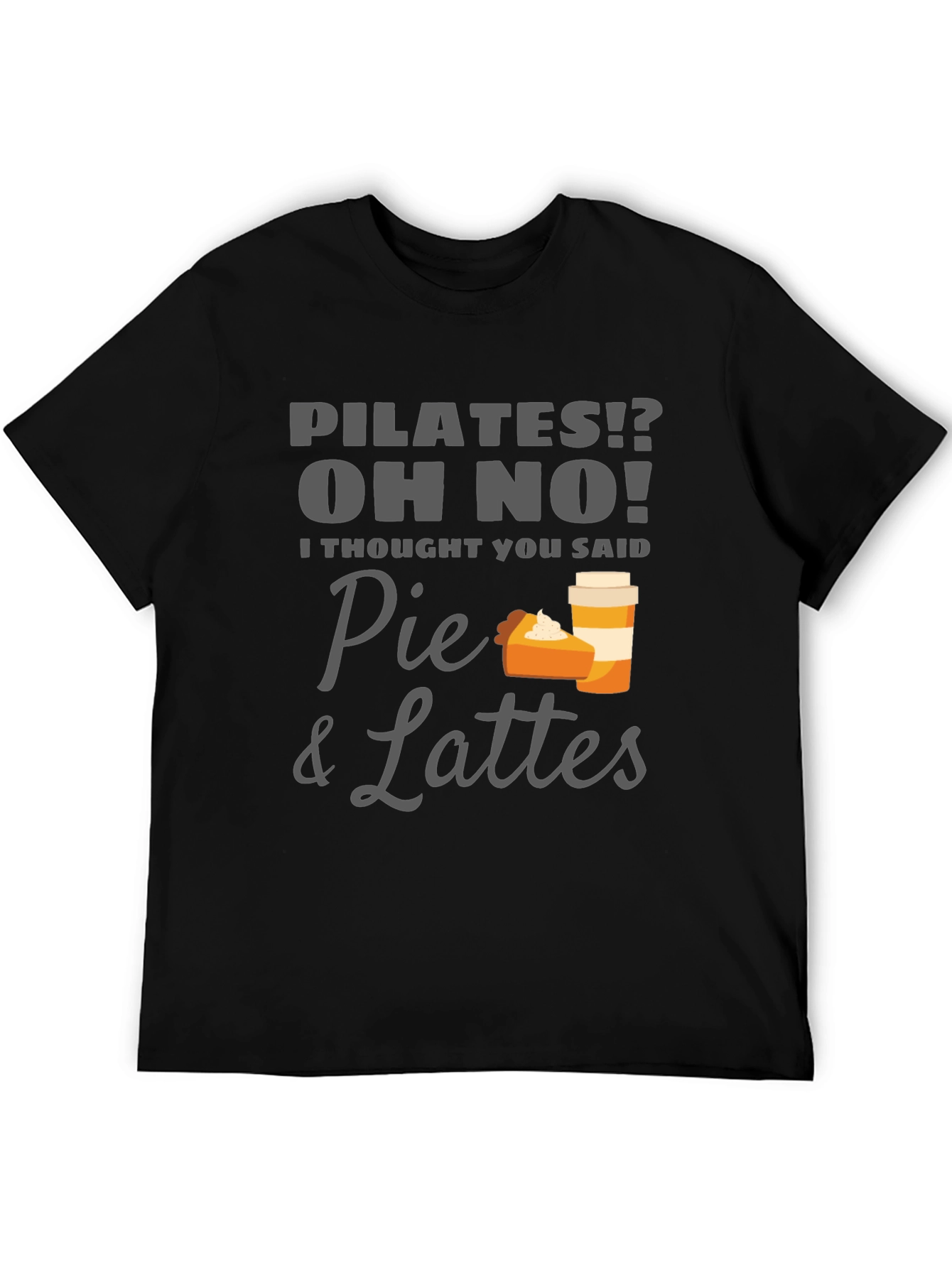 Pie & Lattes Graphic Tee - Funny Pilates T-Shirt