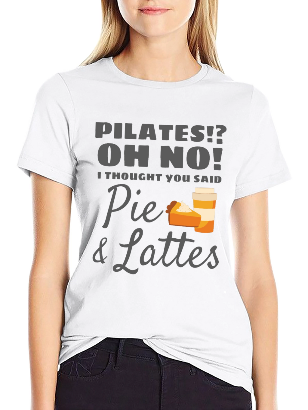Pie & Lattes Graphic Tee - Funny Pilates T-Shirt