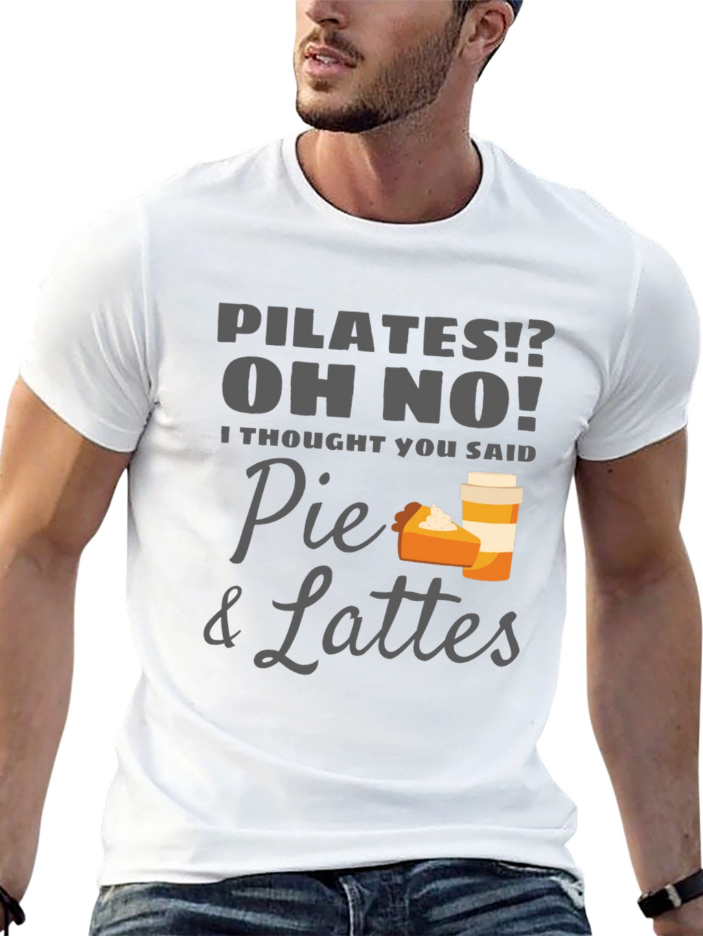 Pie & Lattes Graphic Tee - Funny Pilates T-Shirt