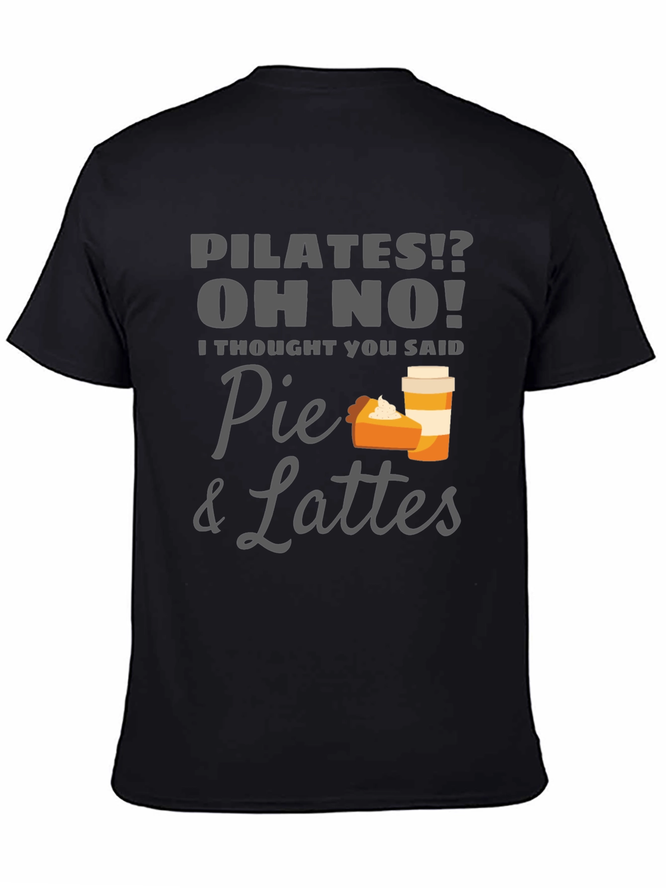 Pie & Lattes Graphic Tee - Funny Pilates T-Shirt