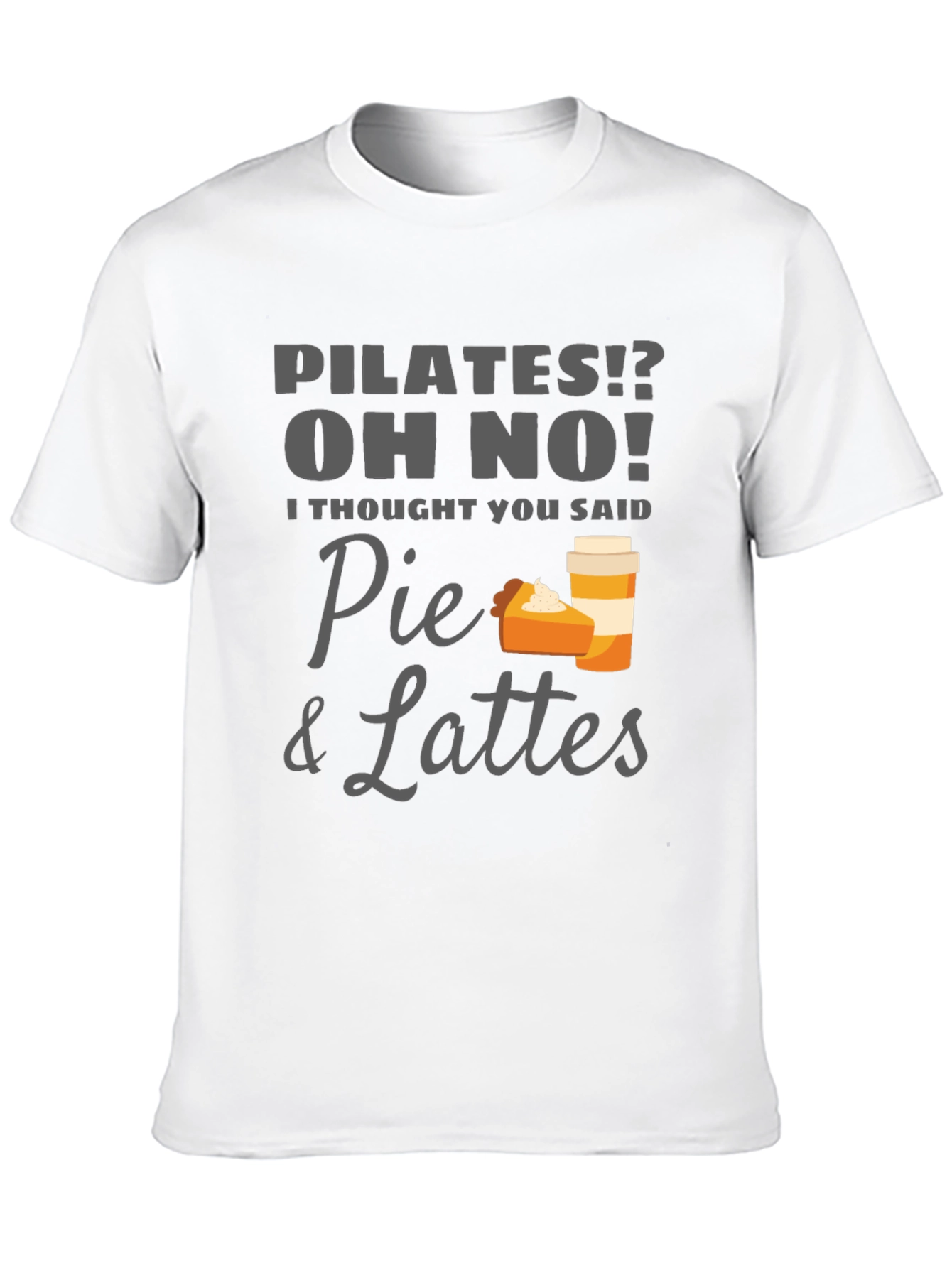 Pie & Lattes Graphic Tee - Funny Pilates T-Shirt