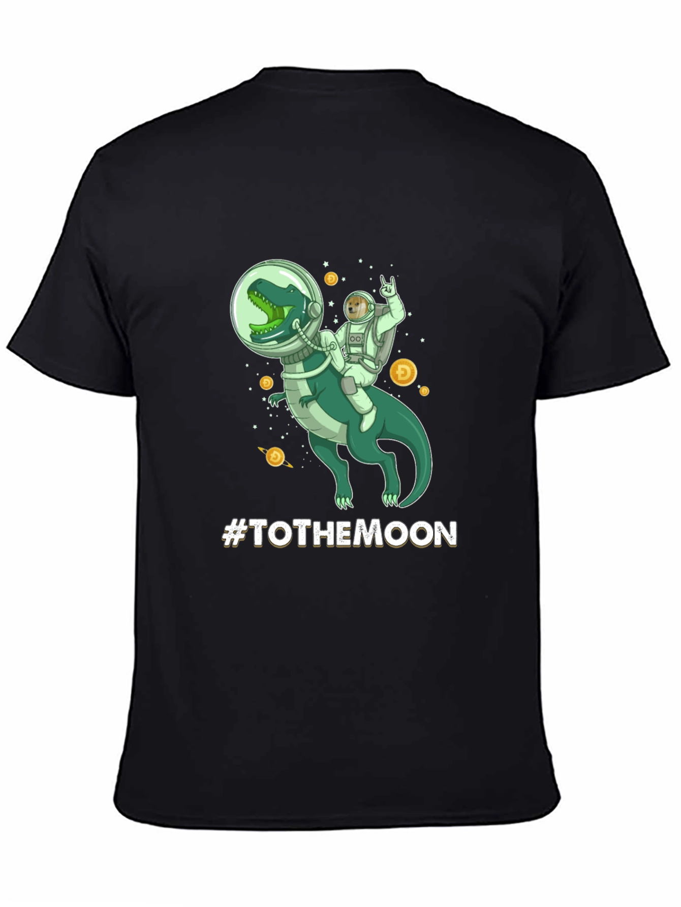 To The Moon Dinosaur Astronaut Graphic Tee
