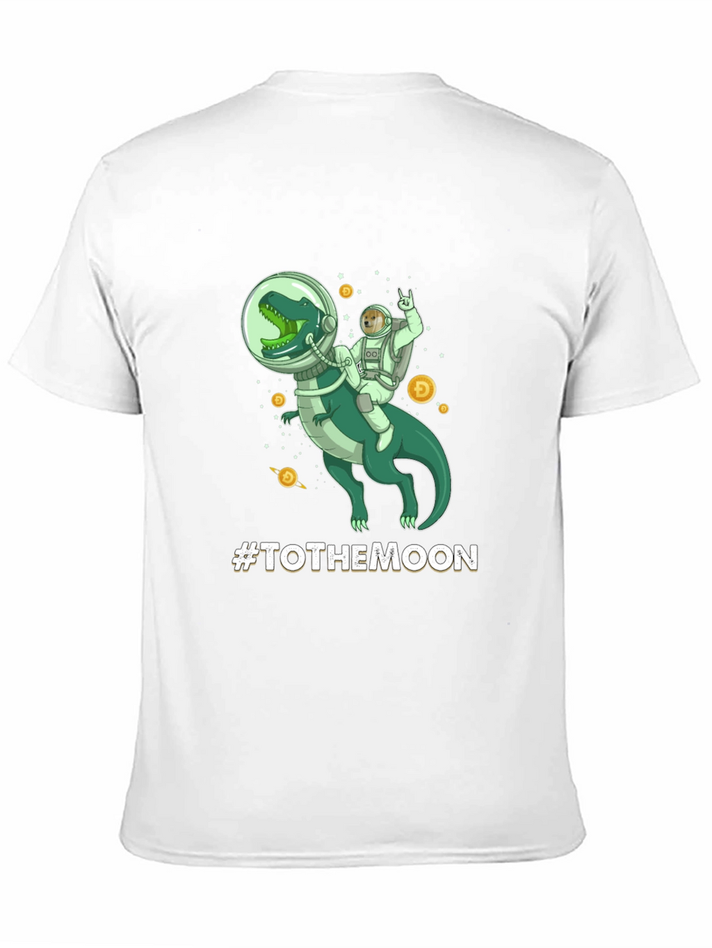 To The Moon Dinosaur Astronaut Graphic Tee