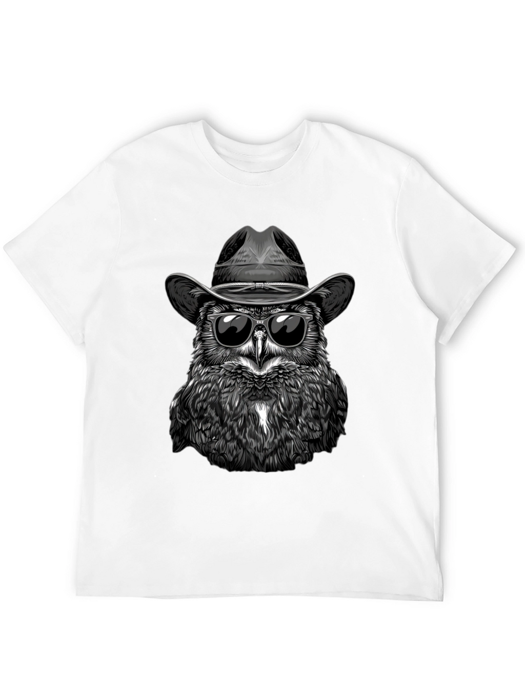 Cool Owl Cowboy T-Shirt - Unique Graphic Tee