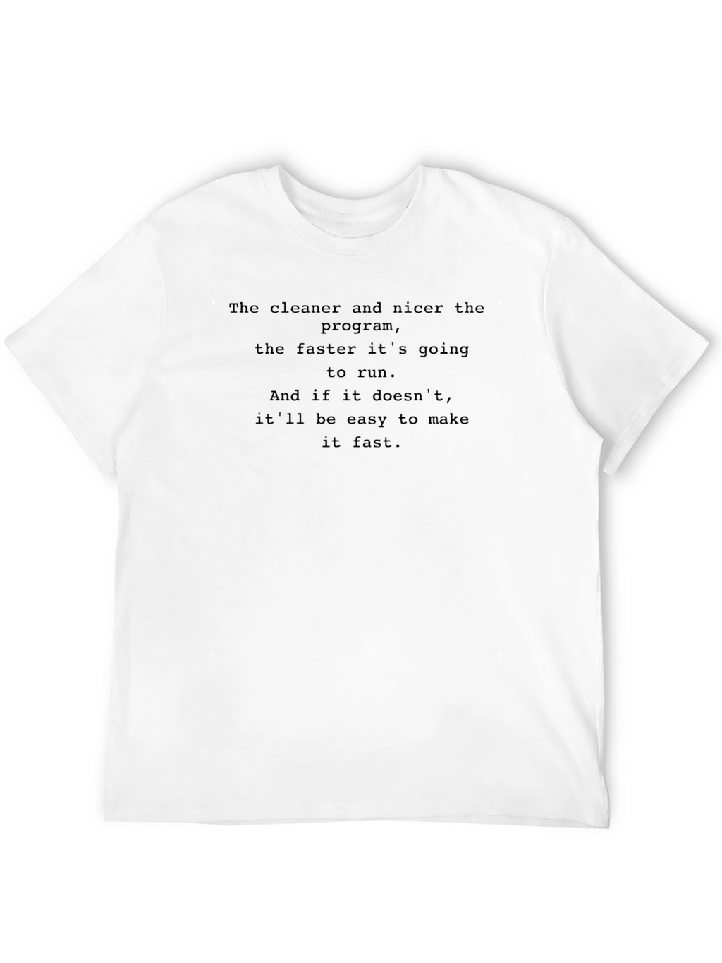 Coders Wisdom Graphic Tee - Clean Code Runs Faster