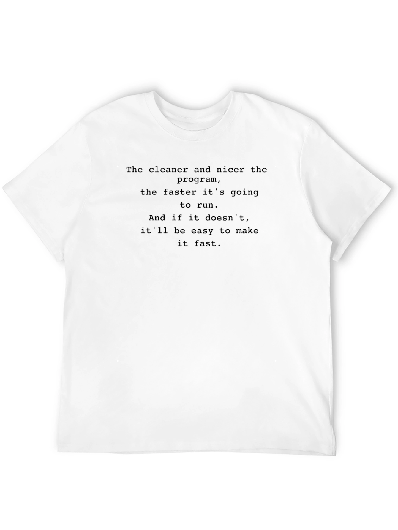 Coders Wisdom Graphic Tee - Clean Code Runs Faster