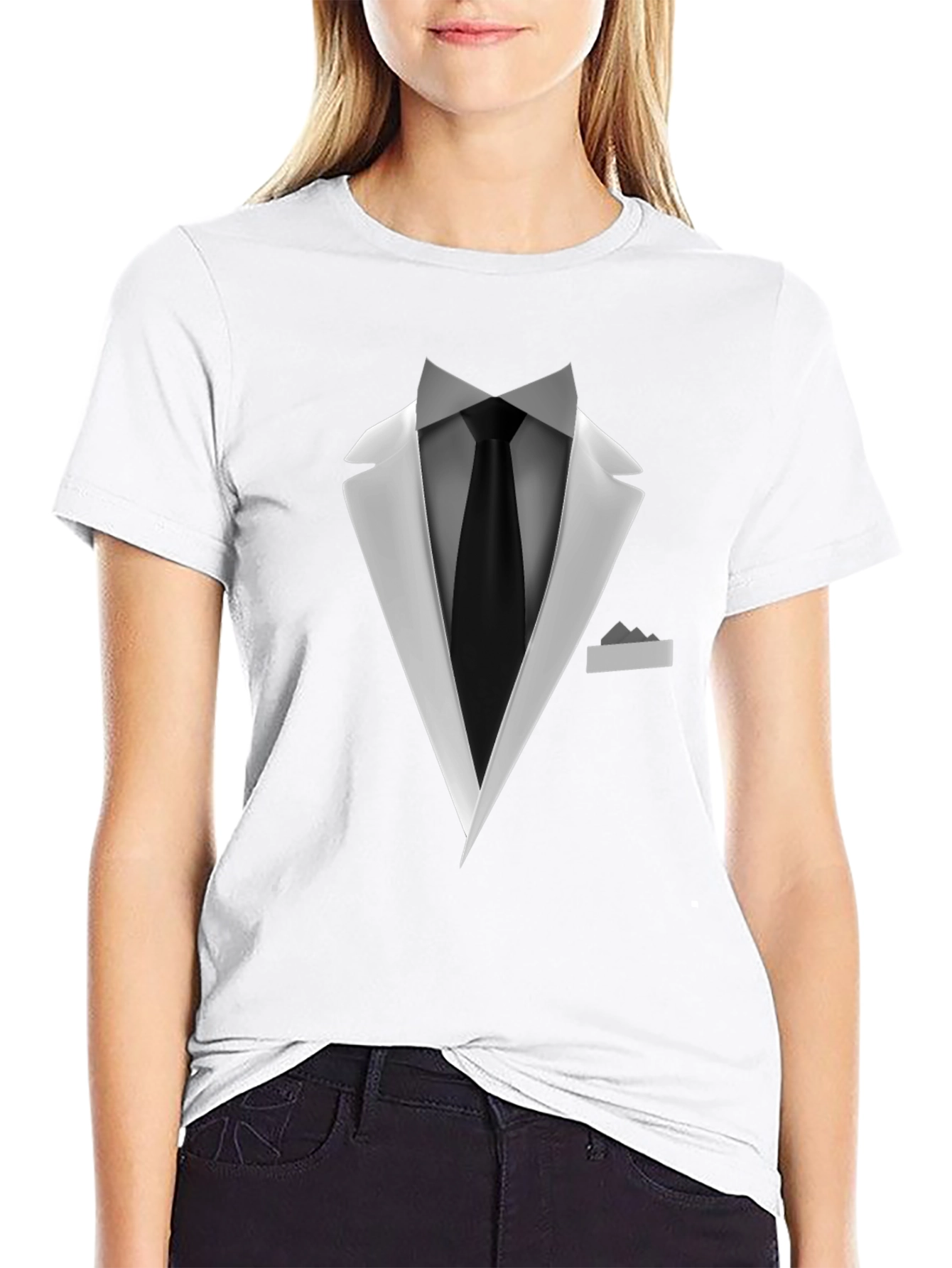 Tuxedo Graphic Tee - Formal Fun