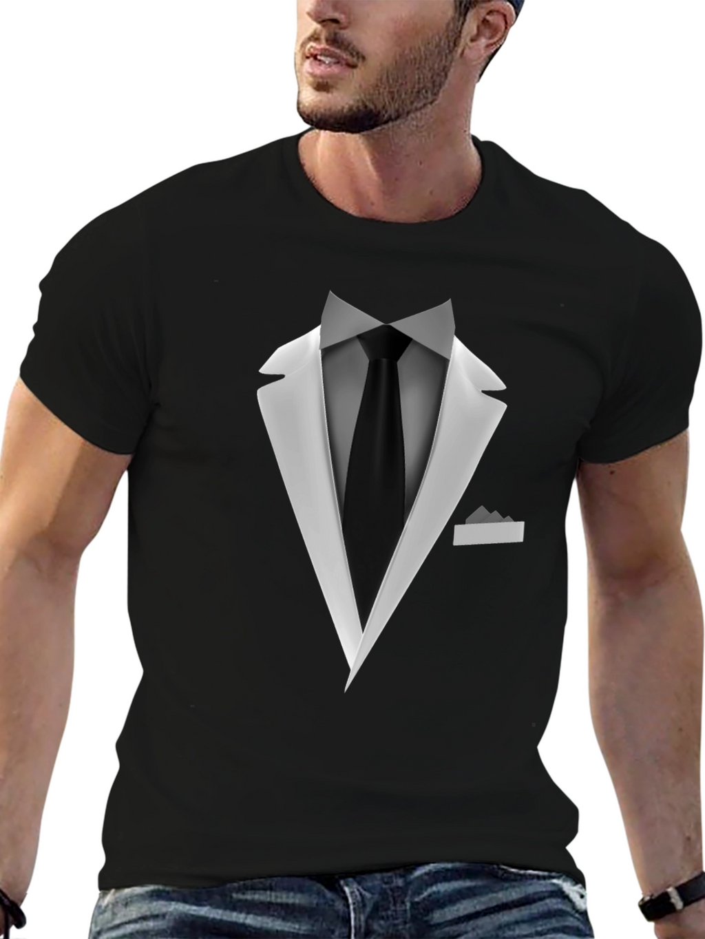 Tuxedo Graphic Tee - Formal Fun