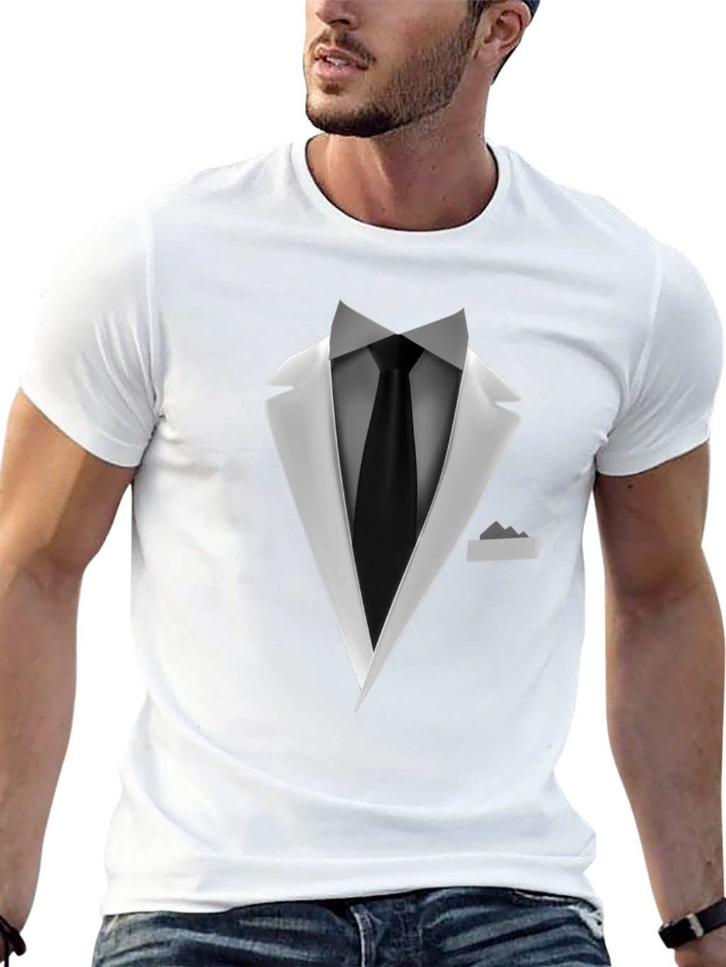 Tuxedo Graphic Tee - Formal Fun