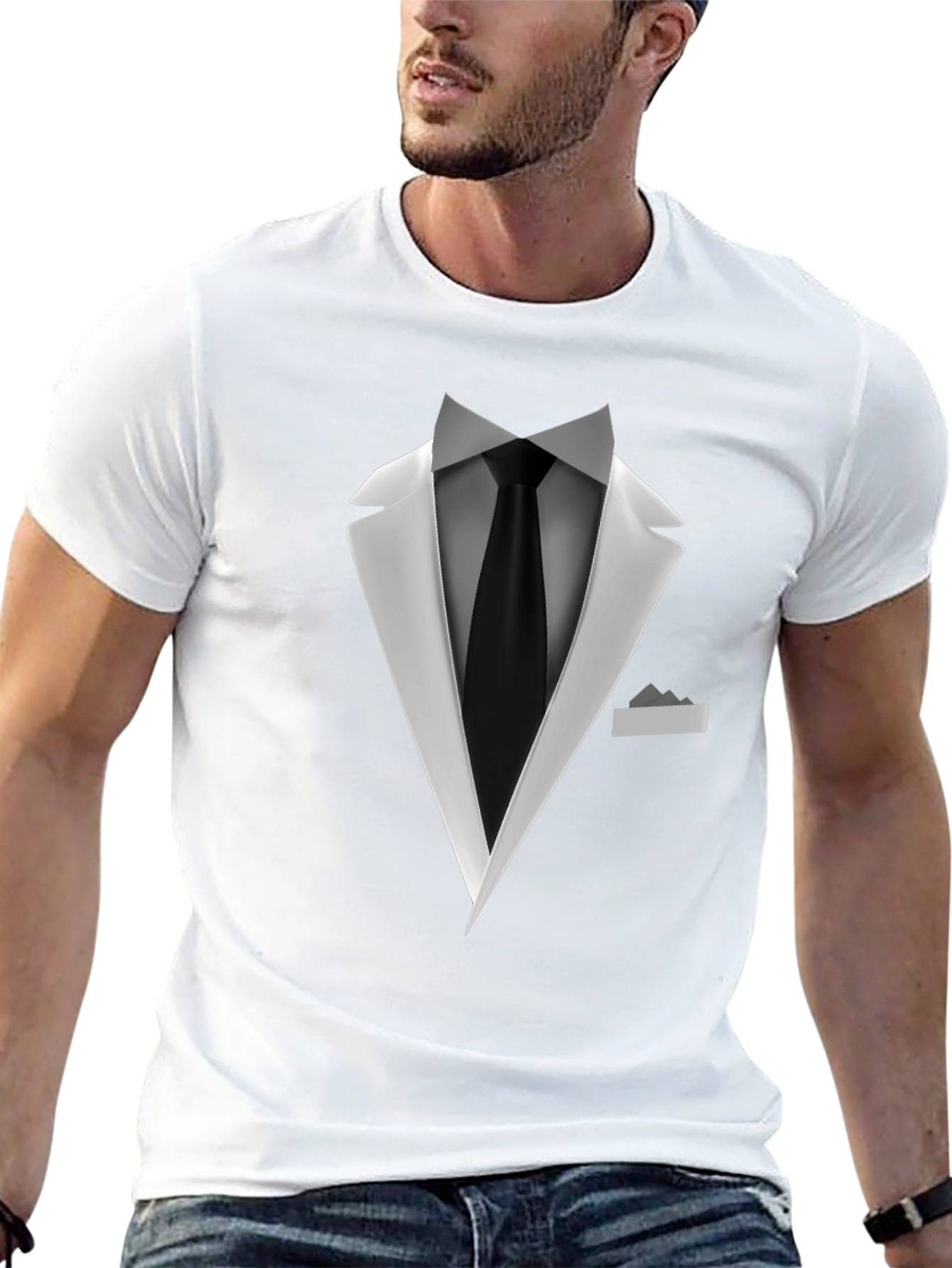 Tuxedo Graphic Tee - Formal Fun