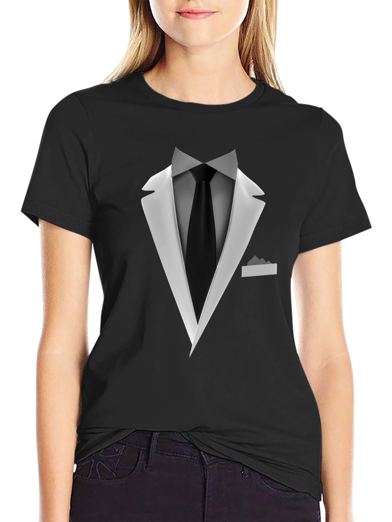 Tuxedo Graphic Tee - Formal Fun