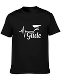 Glide T-Shirt - Hang Gliding Heartbeat Design