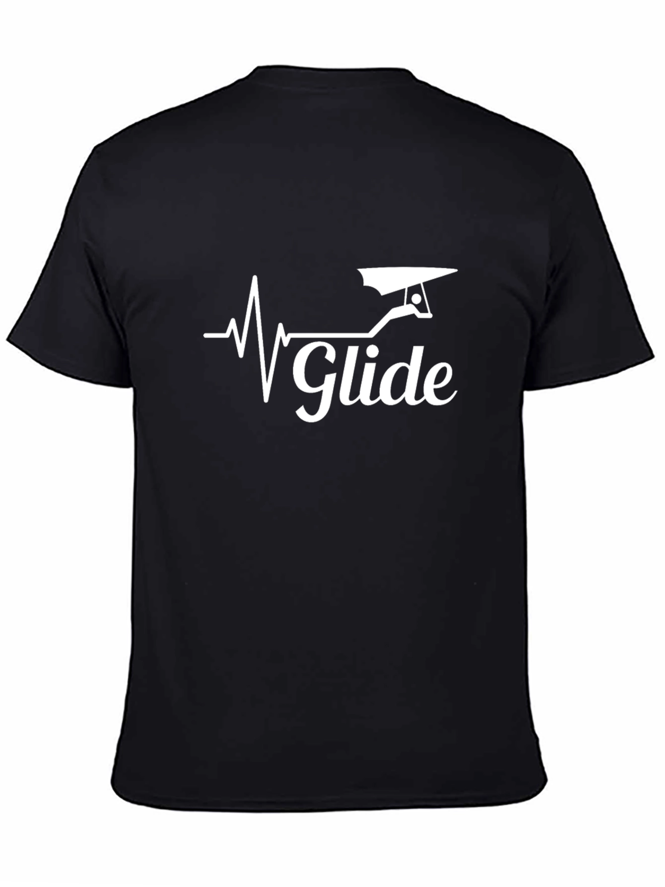 Glide T-Shirt - Hang Gliding Heartbeat Design
