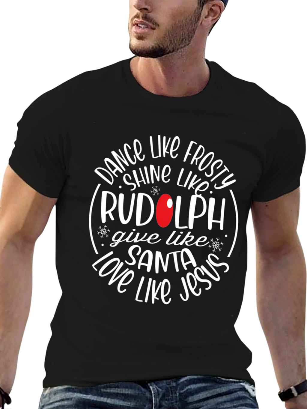 Festive Christmas Graphic Tee - Dance Like Frosty!