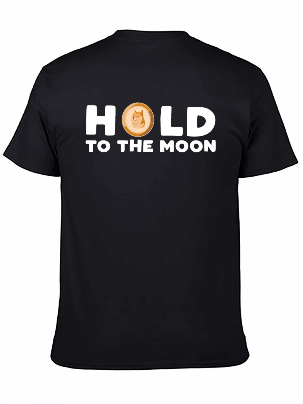 Dogecoin “Hold to the Moon” T-Shirt – Crypto Doge Graphic Tee