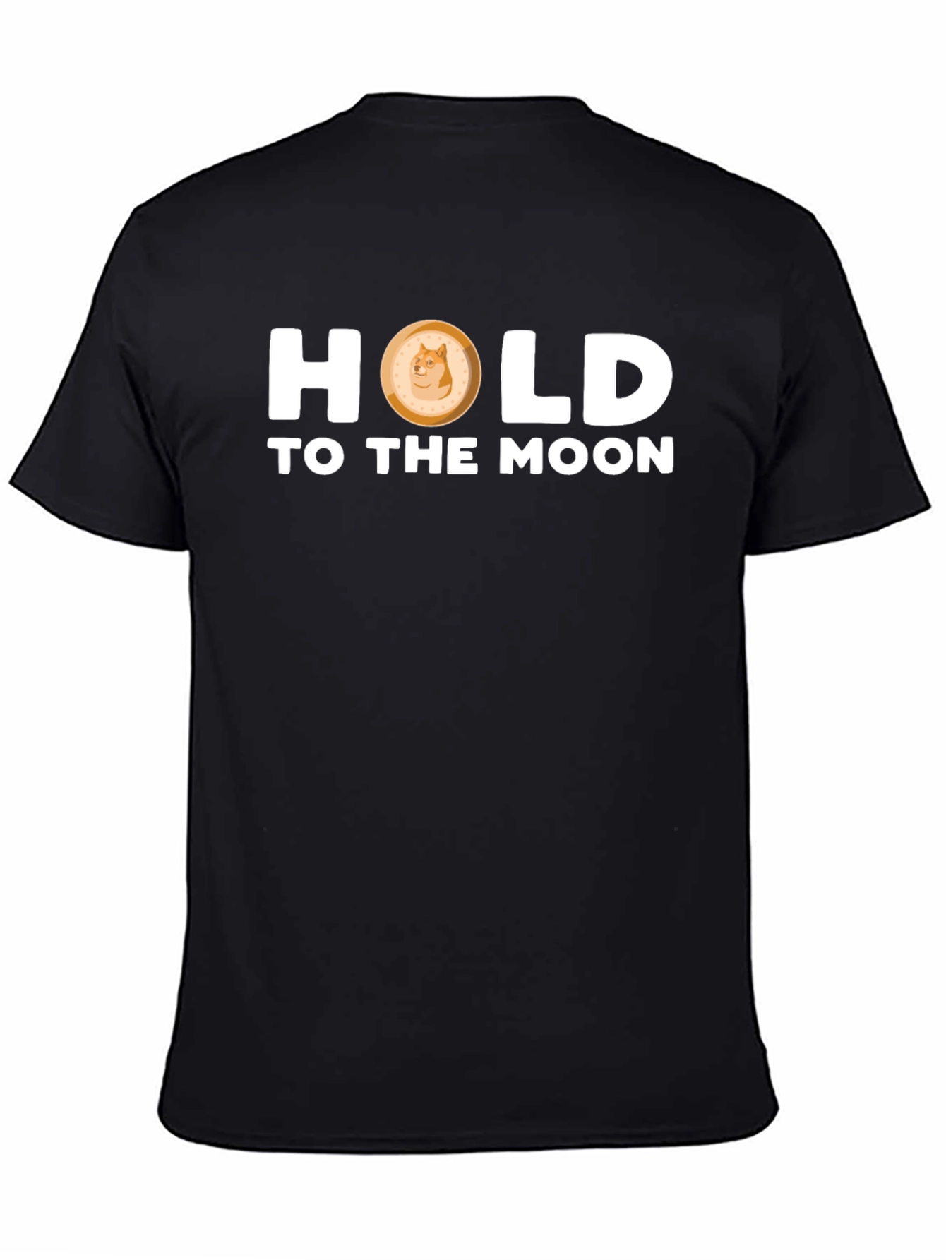 Dogecoin “Hold to the Moon” T-Shirt – Crypto Doge Graphic Tee