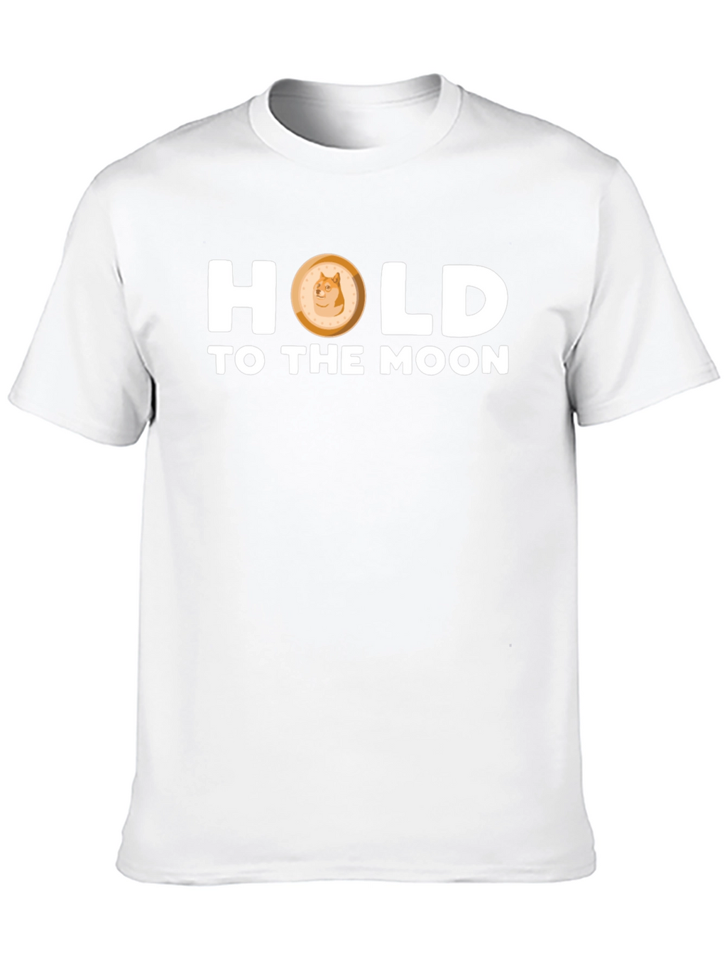 Dogecoin “Hold to the Moon” T-Shirt – Crypto Doge Graphic Tee