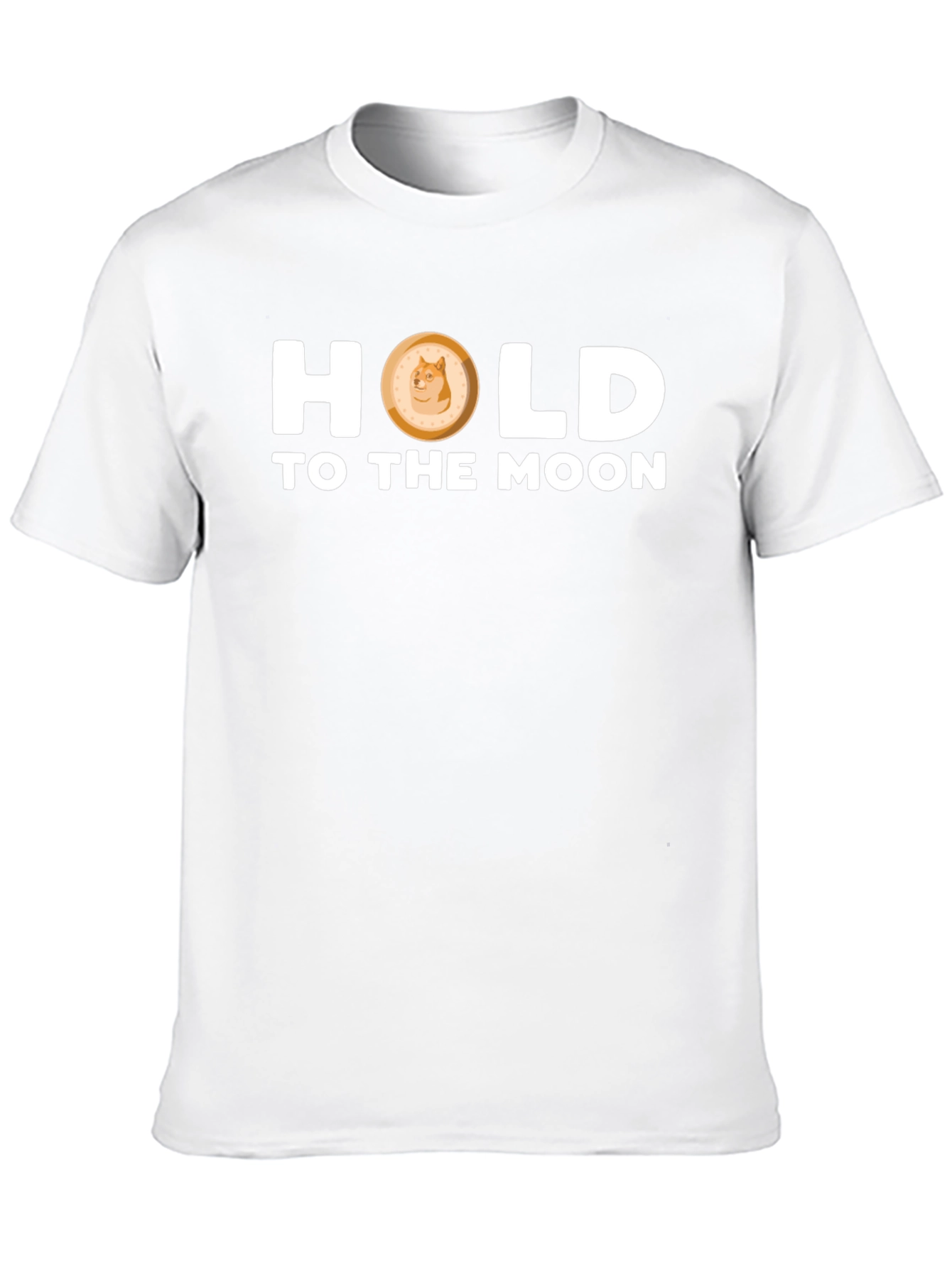 Dogecoin “Hold to the Moon” T-Shirt – Crypto Doge Graphic Tee