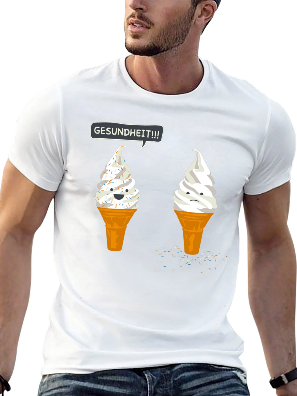 Gesundheit Ice Cream Graphic Tee