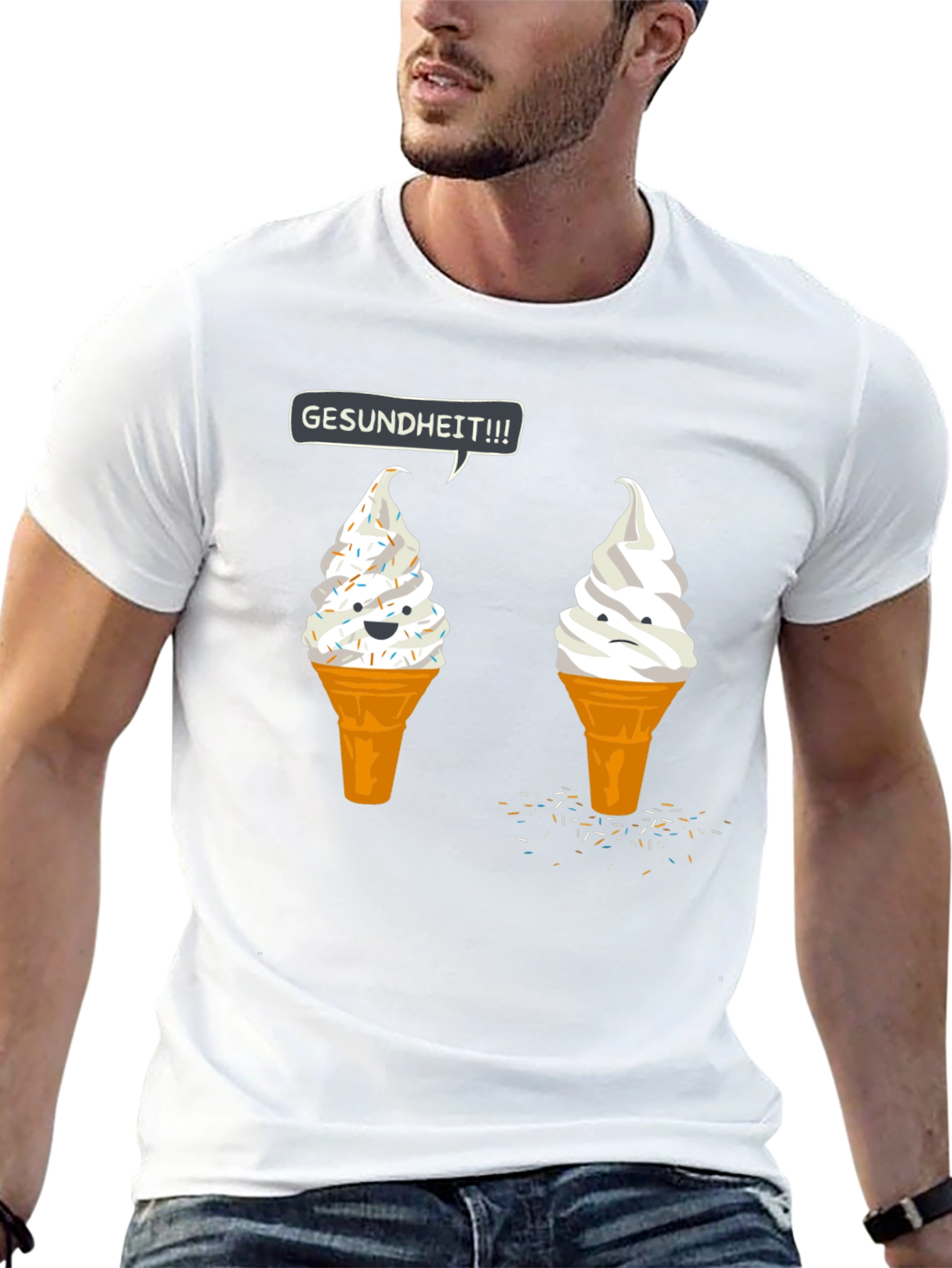 Gesundheit Ice Cream Graphic Tee