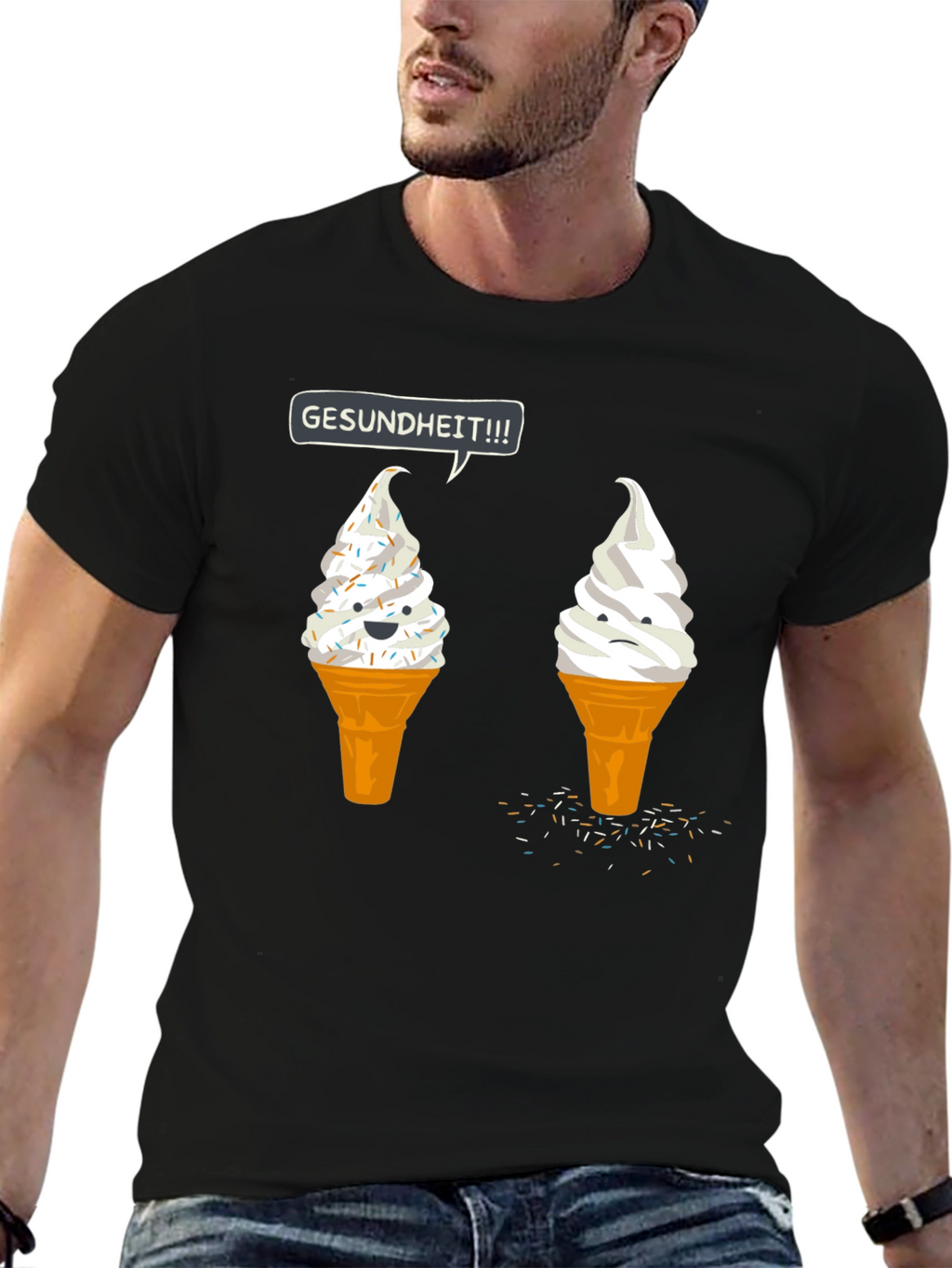 Gesundheit Ice Cream Graphic Tee