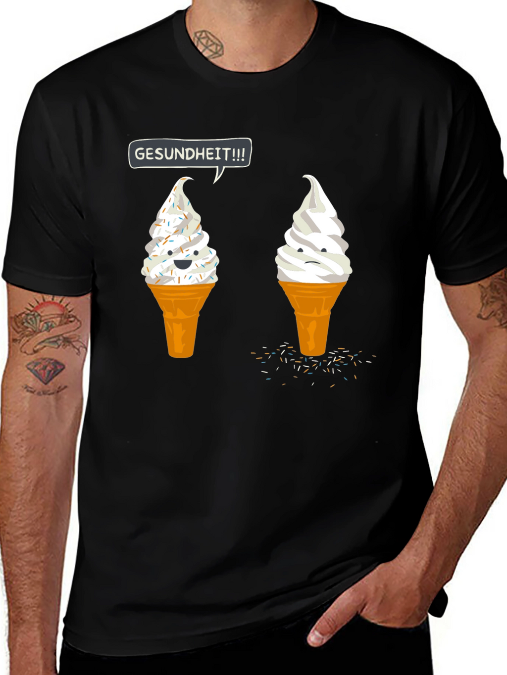 Gesundheit Ice Cream Graphic Tee