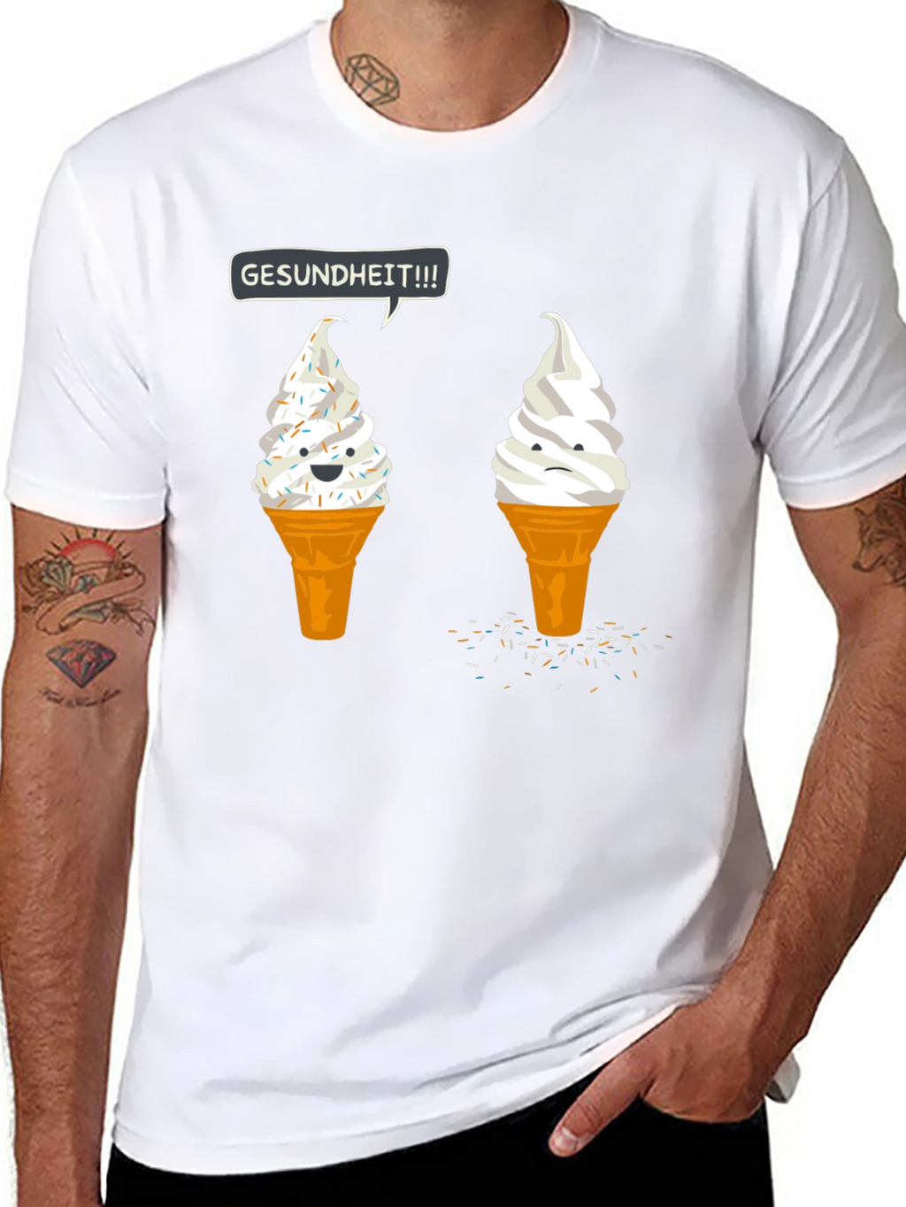 Gesundheit Ice Cream Graphic Tee