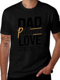 Dad Patience Love Strength Black T-Shirt