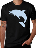 Dolphin Graphic Tee - Black