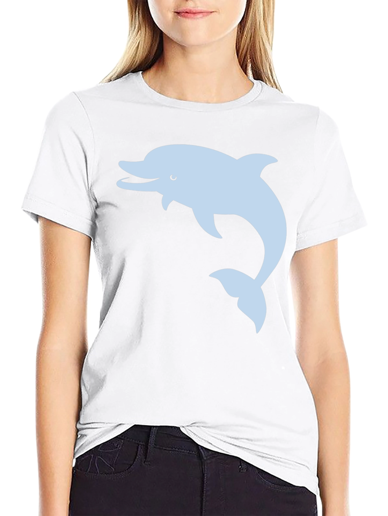 Dolphin Graphic Tee - Black