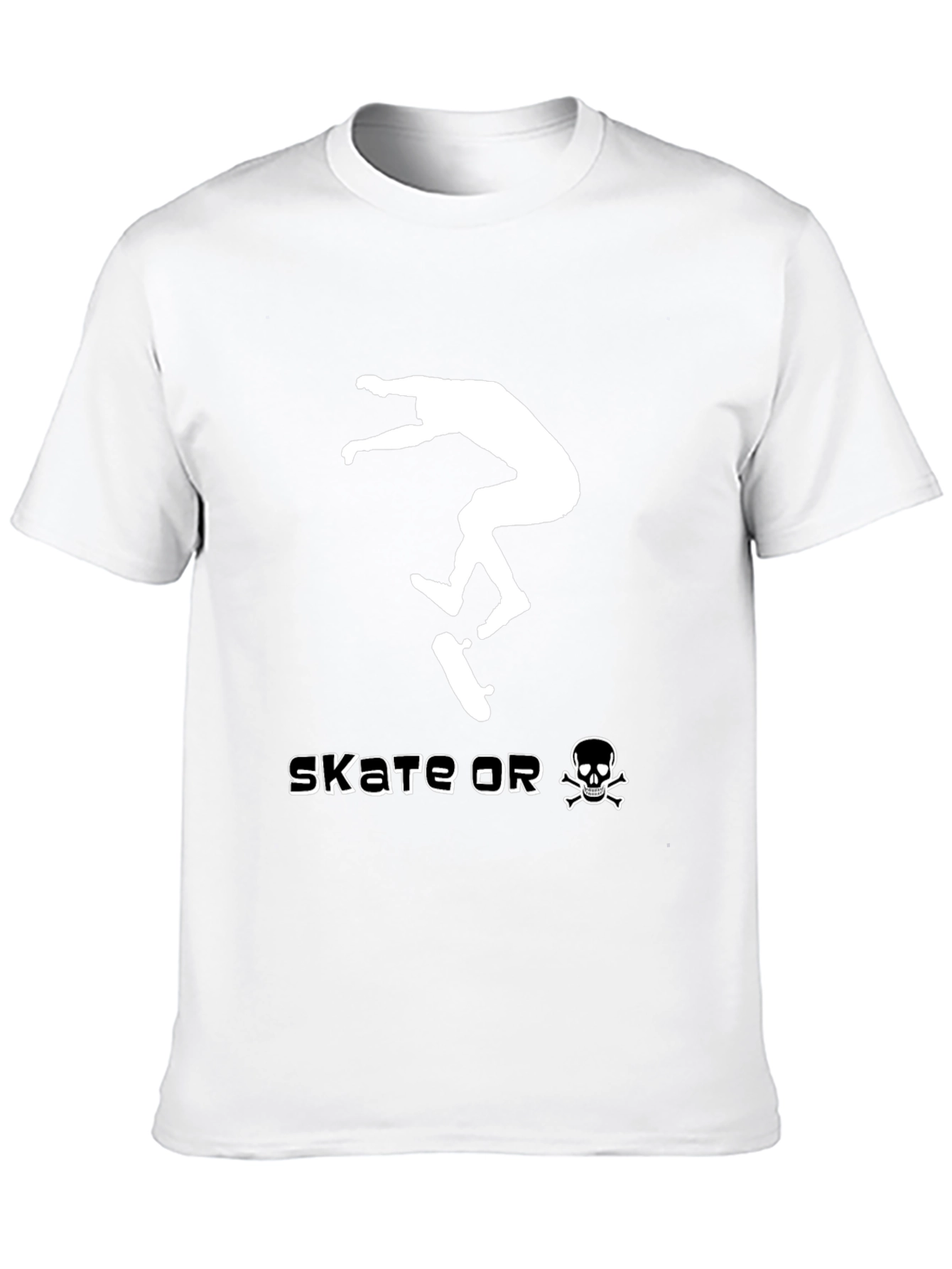 Skate or Die Black Graphic Tee