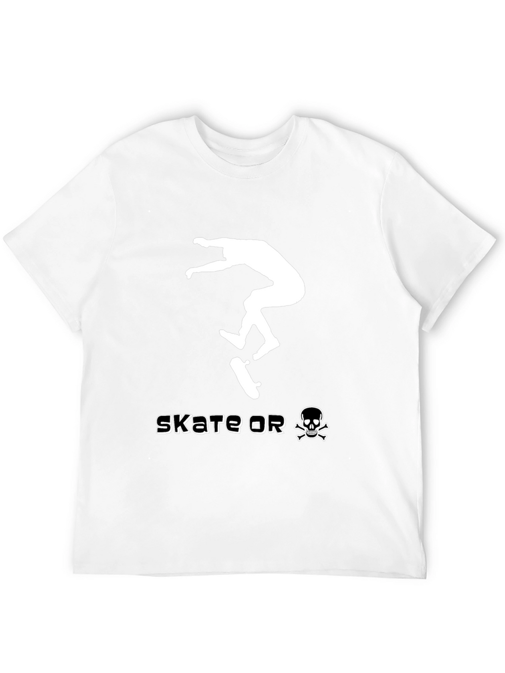 Skate or Die Black Graphic Tee