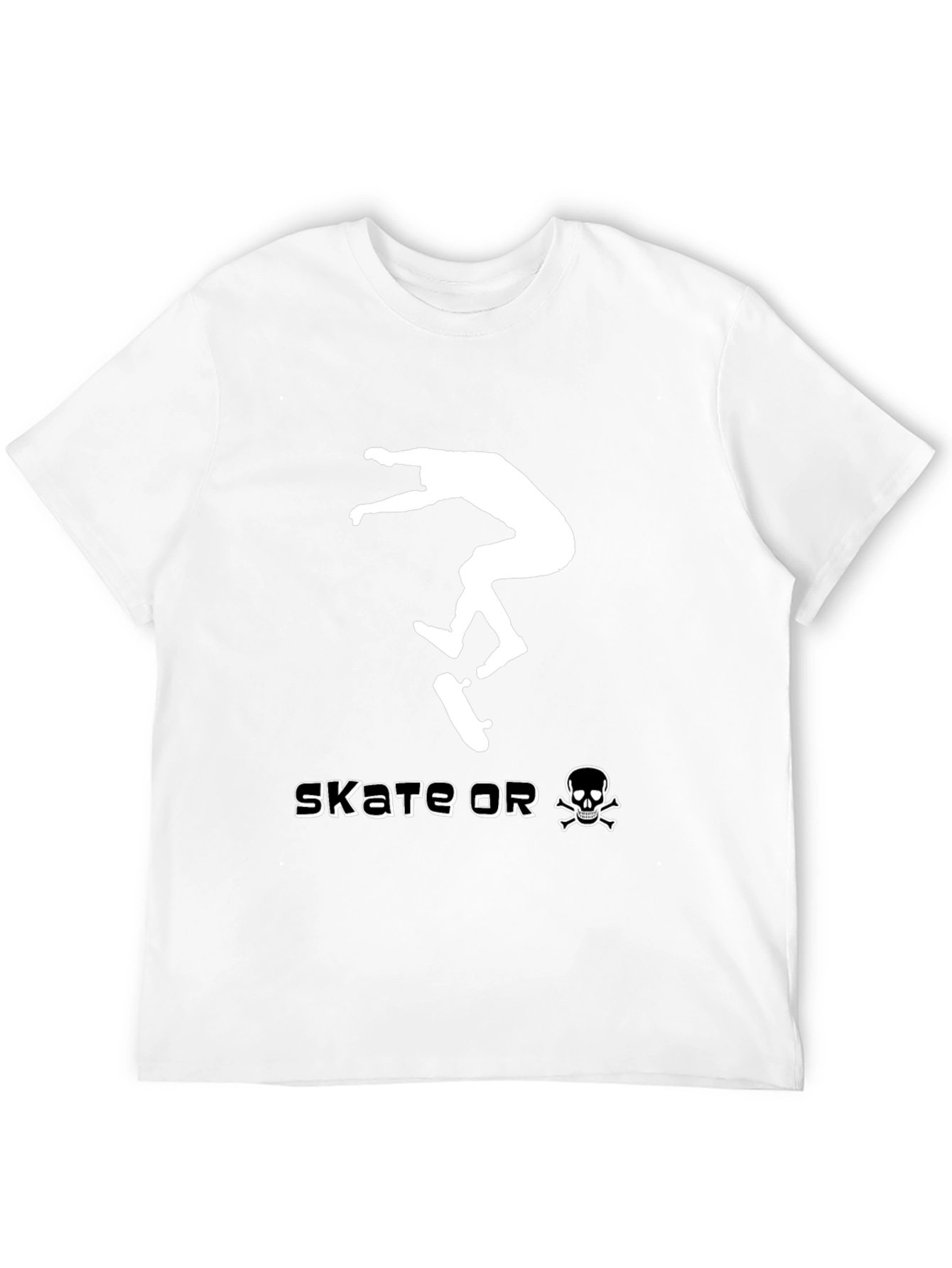 Skate or Die Black Graphic Tee