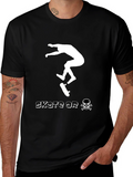 Skate or Die Black Graphic Tee