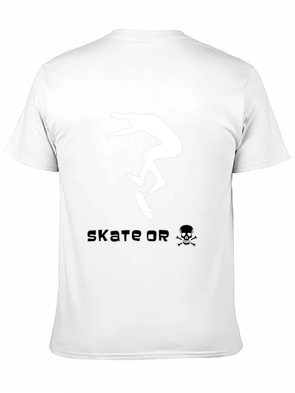 Skate or Die Black Graphic Tee