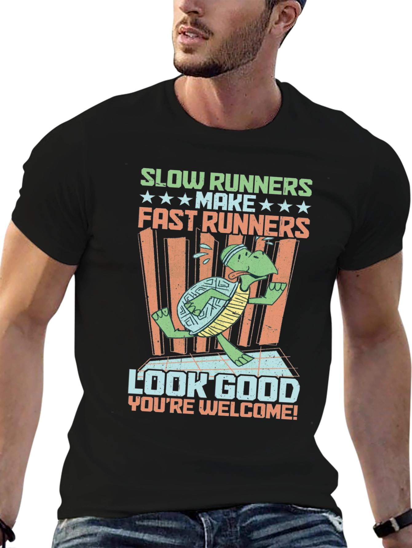 Funny Running Turtle T-Shirt - Slow Runners Make Fast Runners