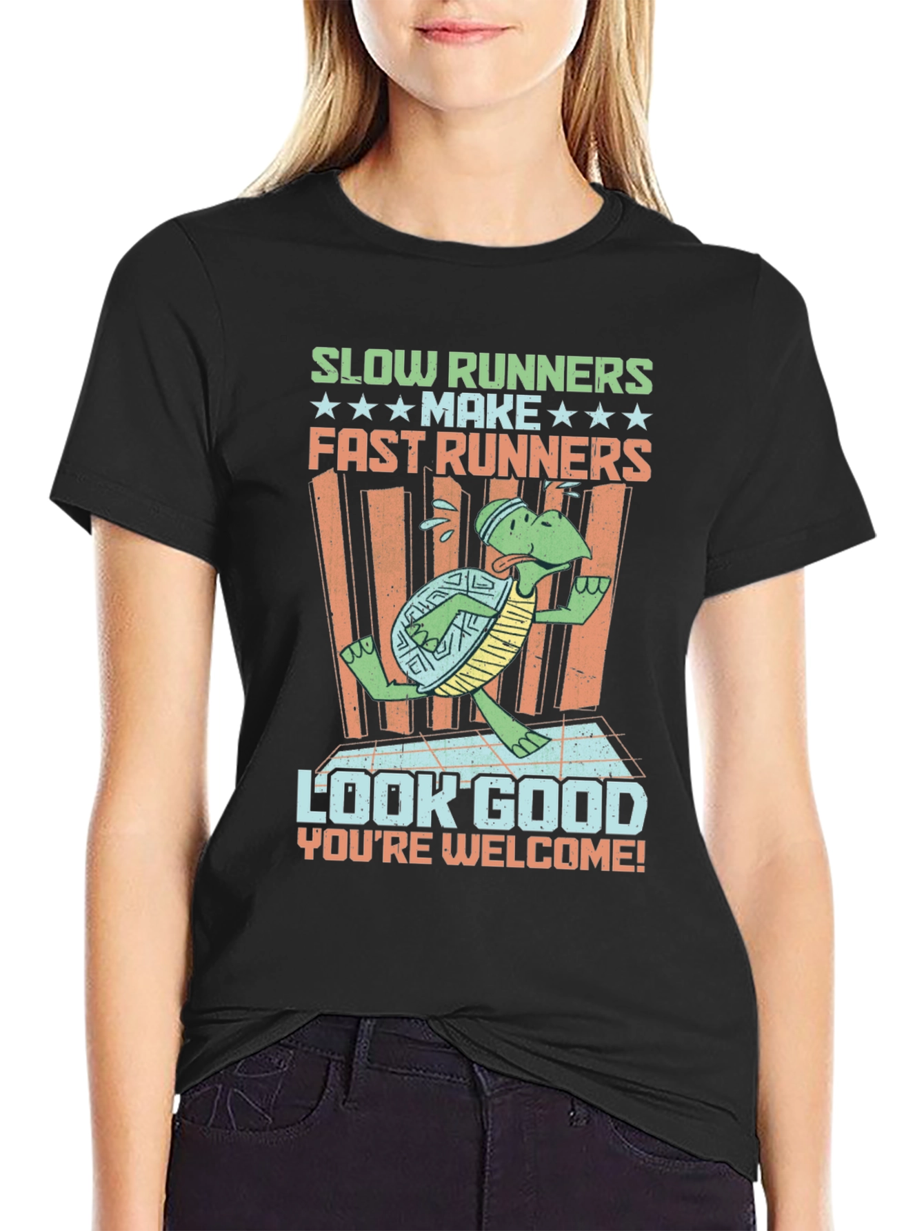 Funny Running Turtle T-Shirt - Slow Runners Make Fast Runners