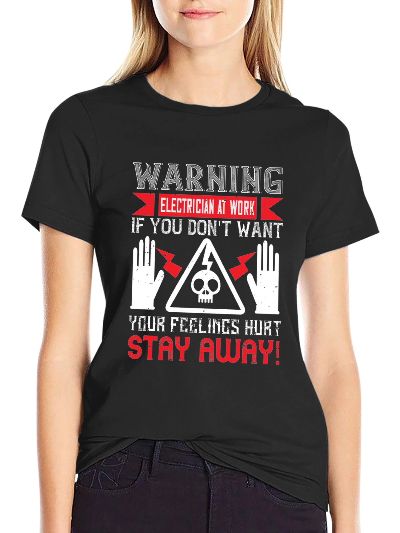 Electrician Warning Graphic Tee - Stay Away!